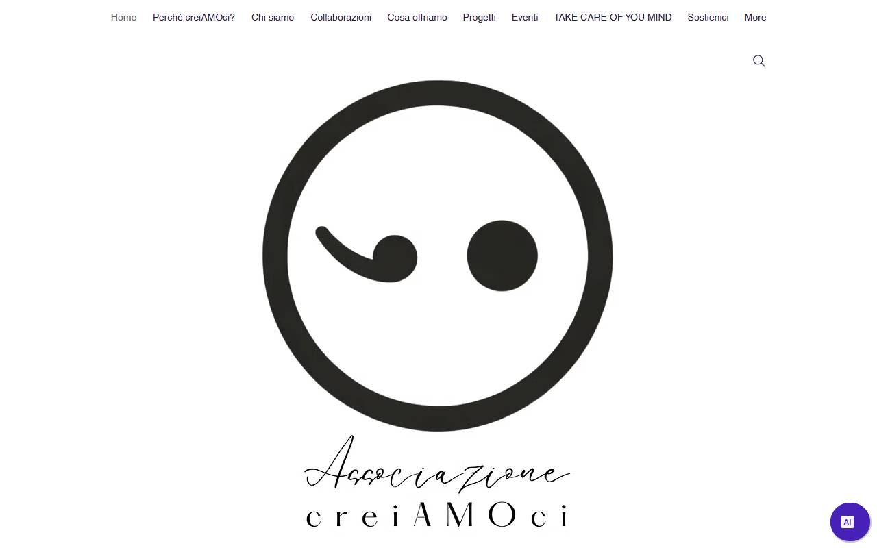 Anteprima del sito: creiAMOci