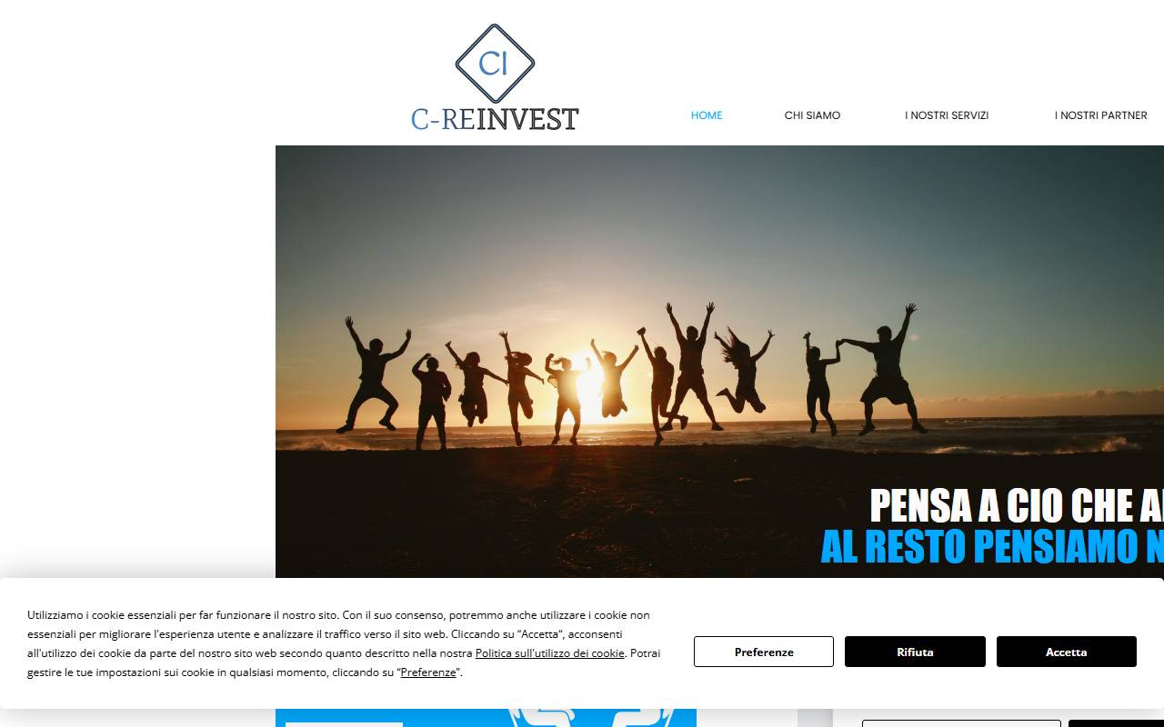 Anteprima del sito: C-RE INVEST SA