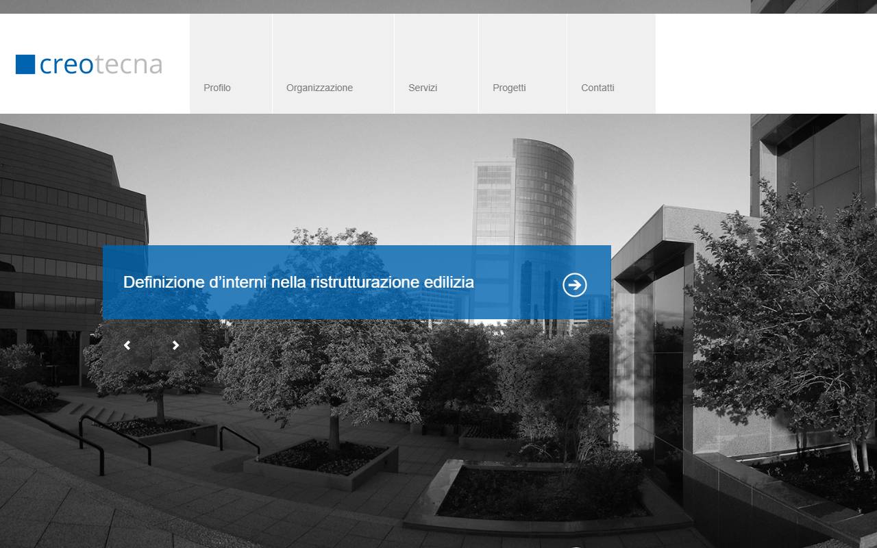 Anteprima del sito: CREOTECNA SAGL