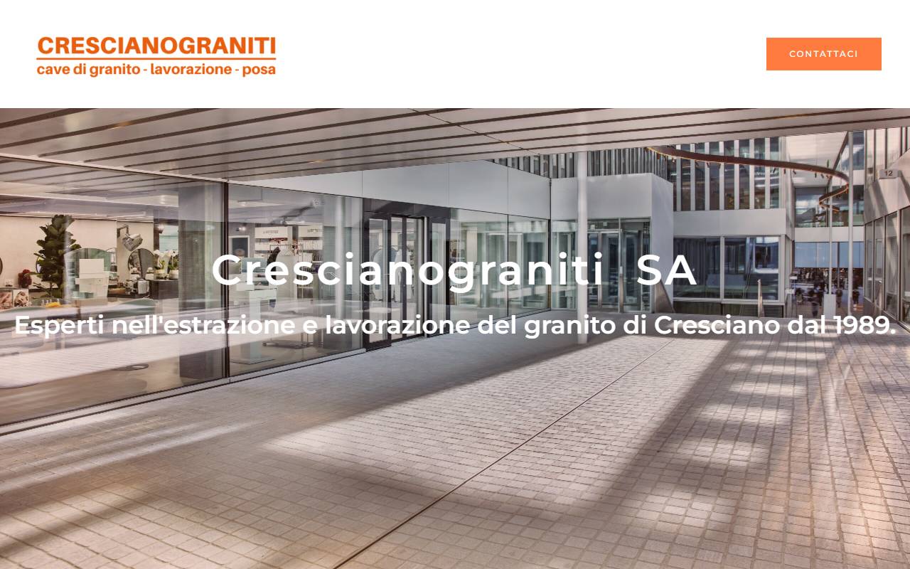 Anteprima del sito: CRESCIANOGRANITI SA