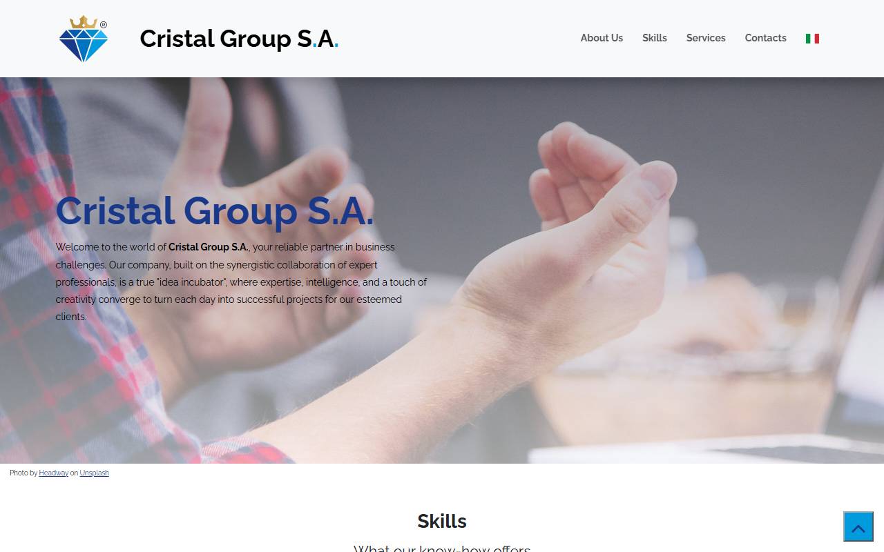 Anteprima del sito: Cristal Group SA