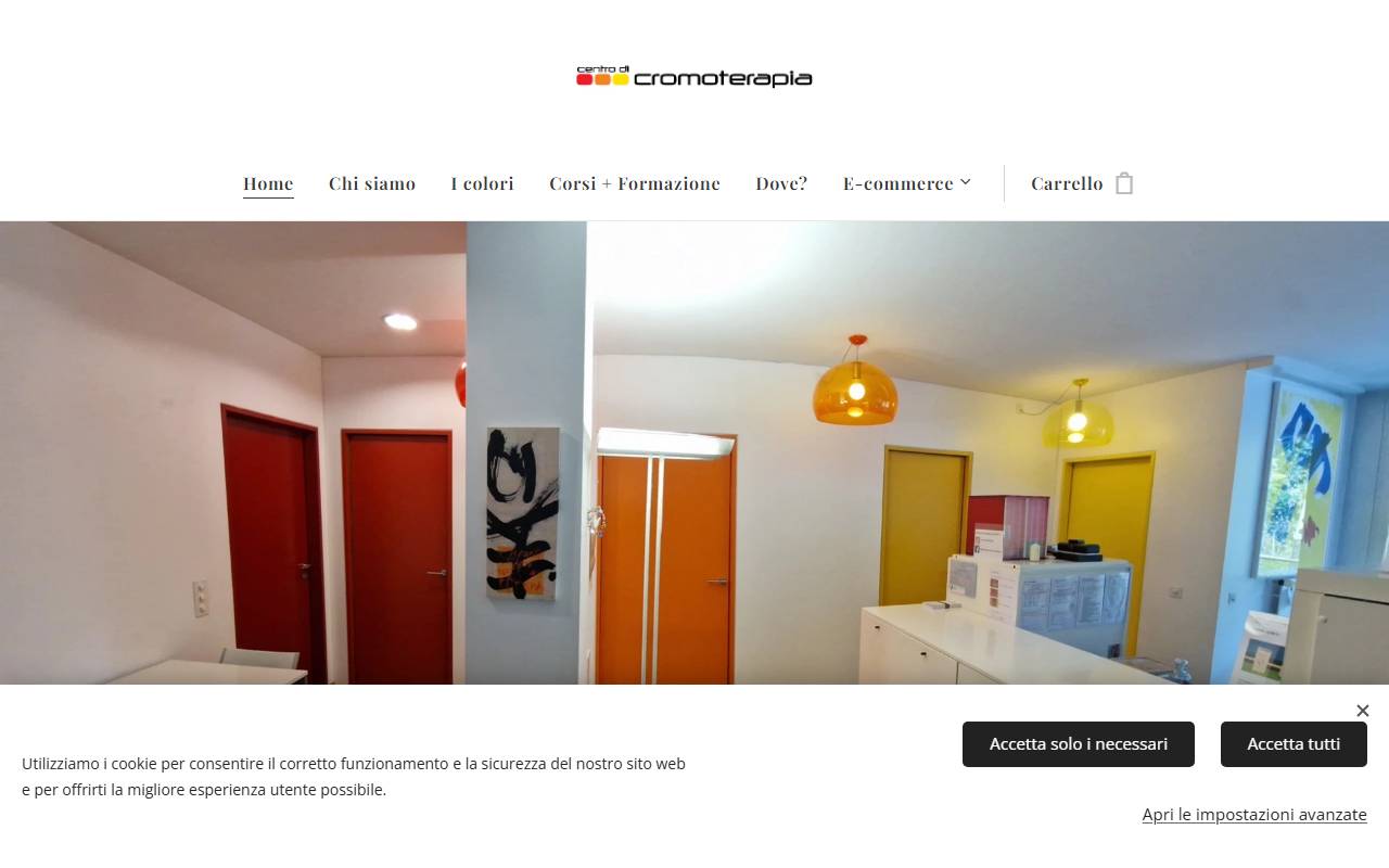 Anteprima del sito: Centro di Cromoterapia di Angela Roncoroni