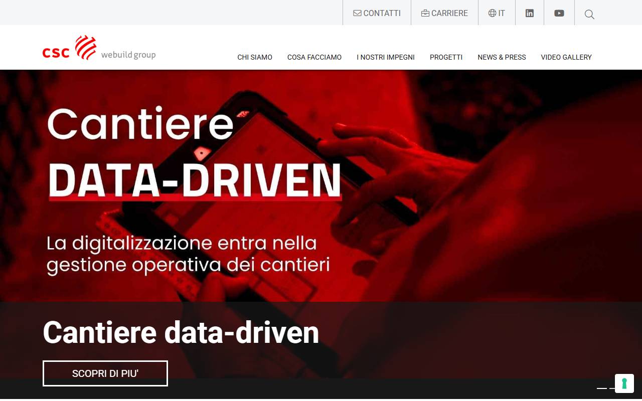 Anteprima del sito: csc costruzioni sa