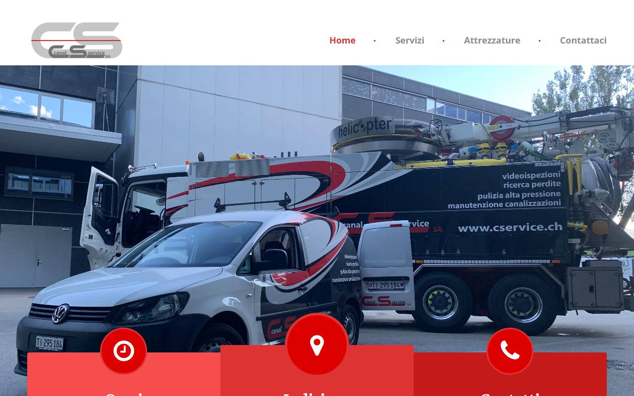 Anteprima del sito: CS Canal Service SA