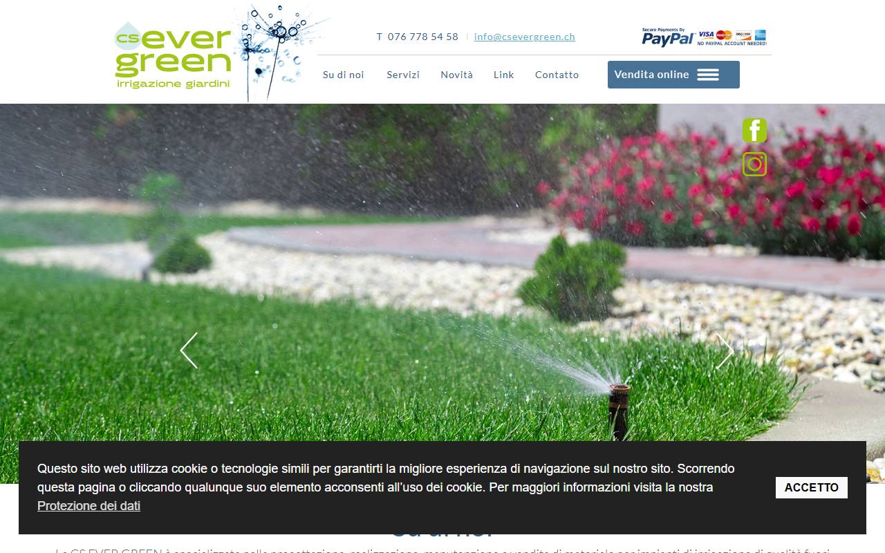 Anteprima del sito: CS Ever Green Sagl