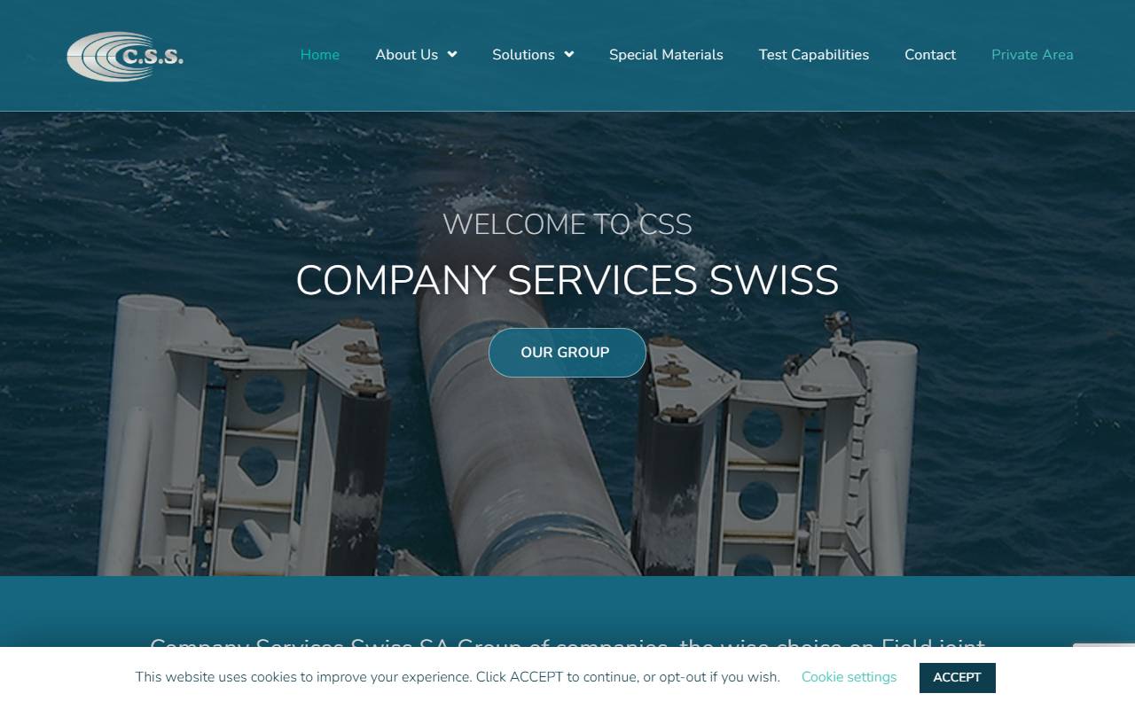 Anteprima del sito: Company Services Swiss SA