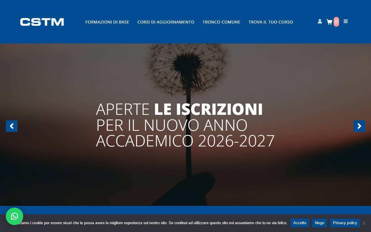 Anteprima del sito: CSTM Centro Studi di Terapie Multidisciplinari SA