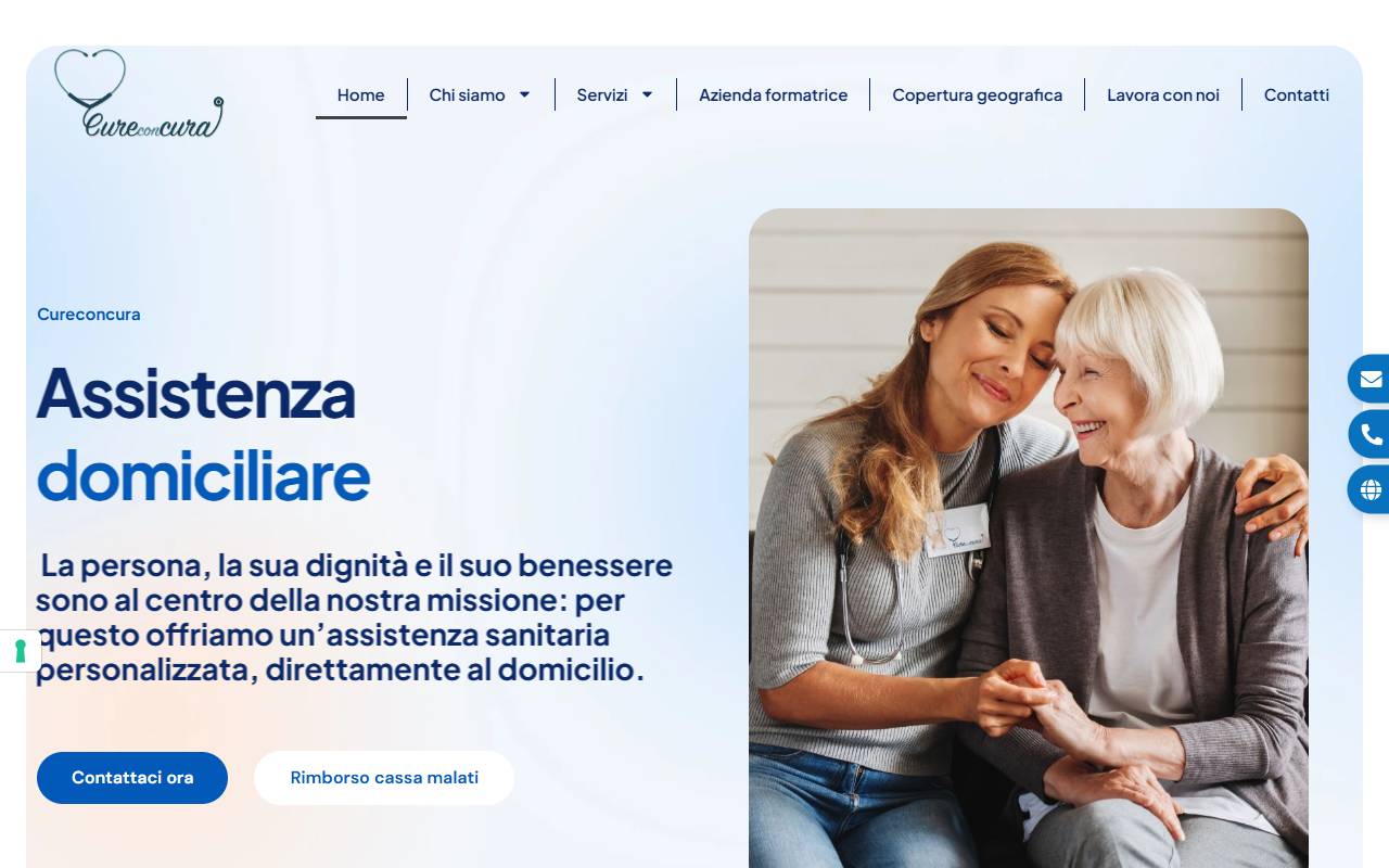 Anteprima del sito: Cureconcura SA