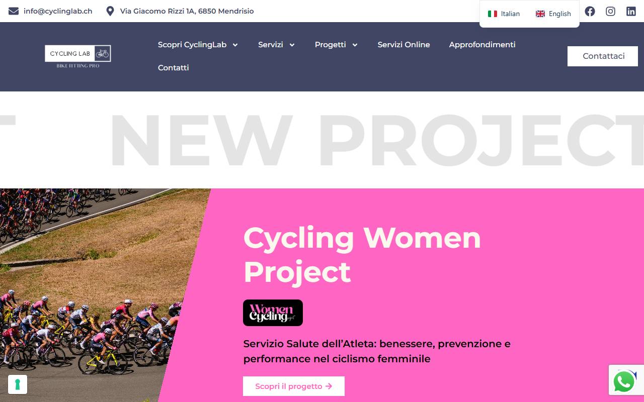 Anteprima del sito: Cycling Lab Sagl
