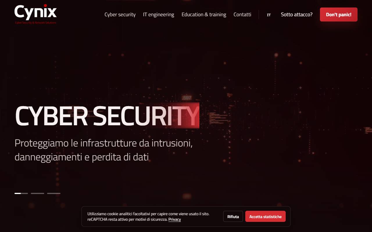 Anteprima del sito: CYNIX Sagl