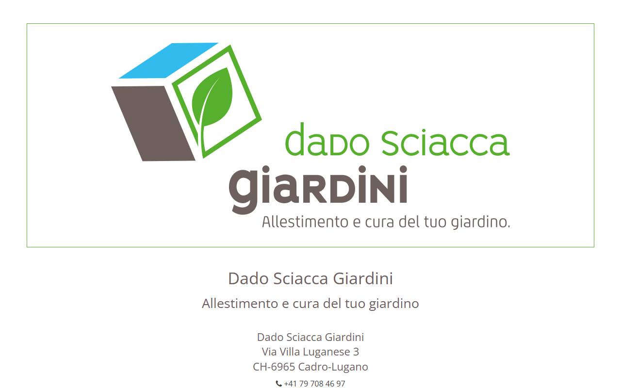 Anteprima del sito: Dado Sciacca Giardini