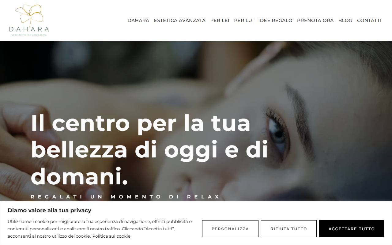 Anteprima del sito: Dahara Sagl