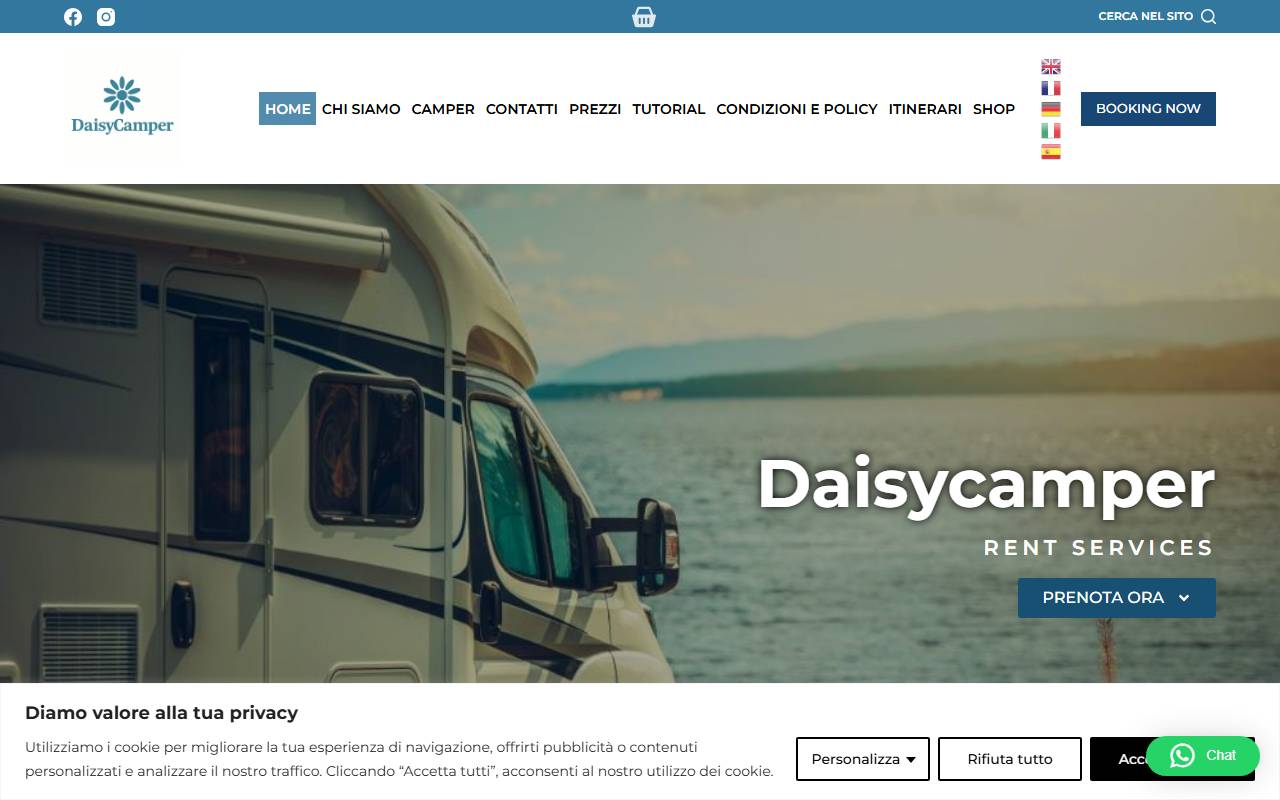 Anteprima del sito: Daisycamper di Sladjan Stojanovic