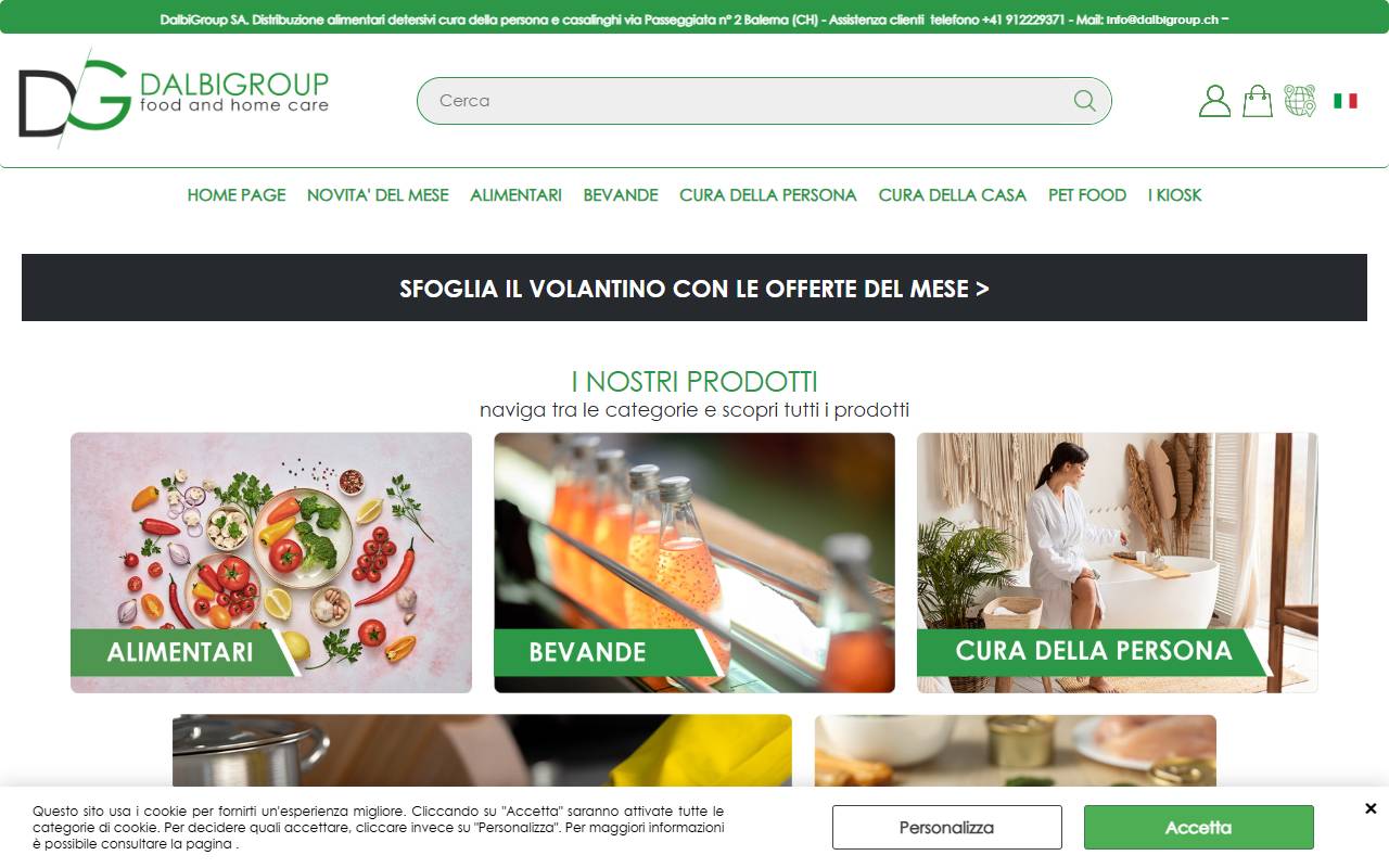 Anteprima del sito: DalbiGroup SA