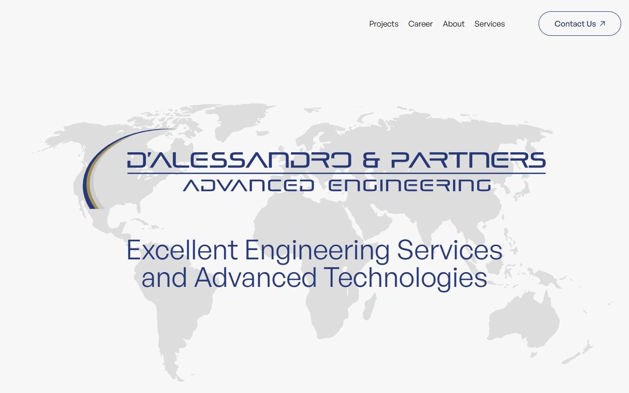 Anteprima del sito: D'ALESSANDRO & Partners Sagl