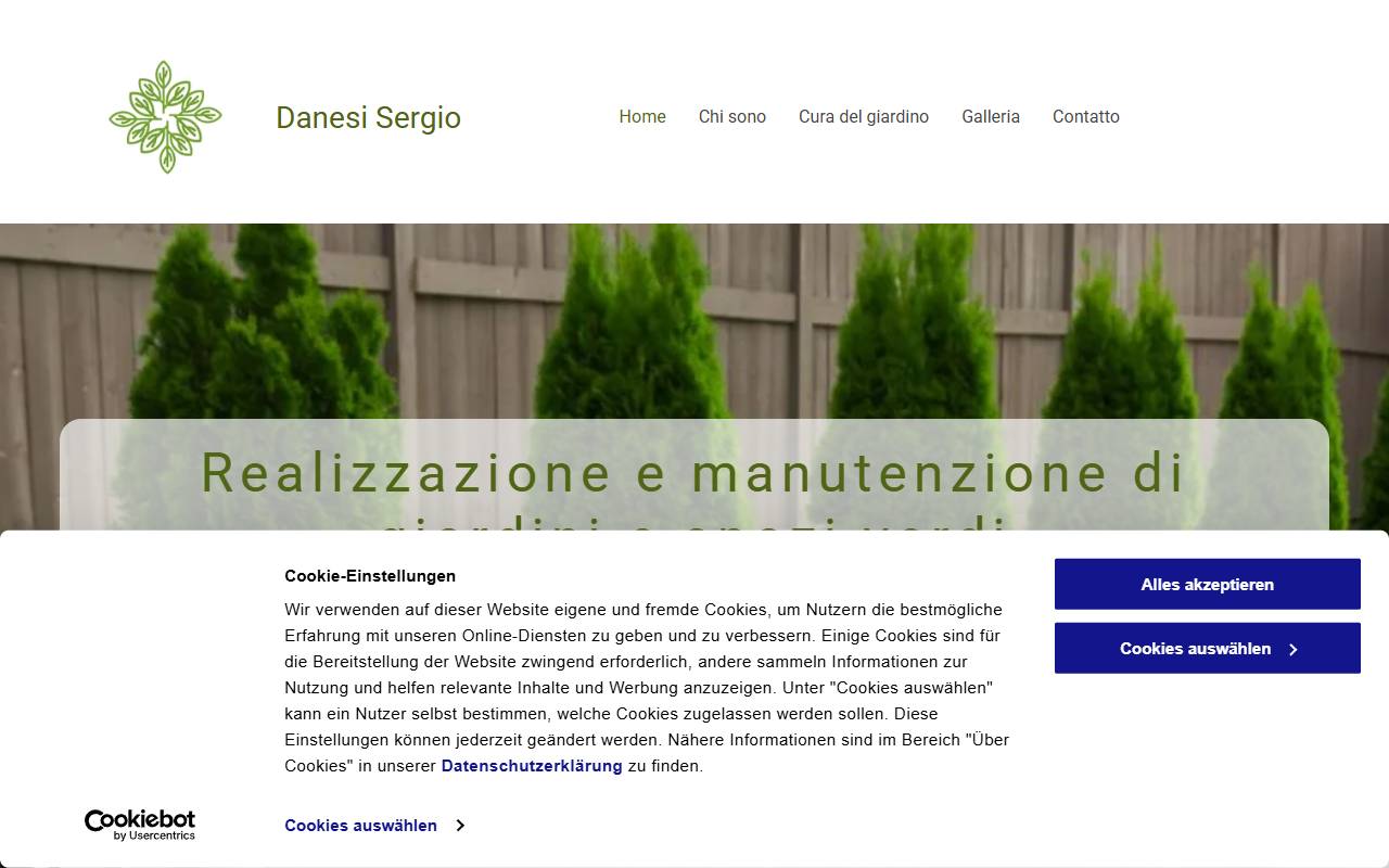 Anteprima del sito: Danesi Sergio Giardini/Pneumatici