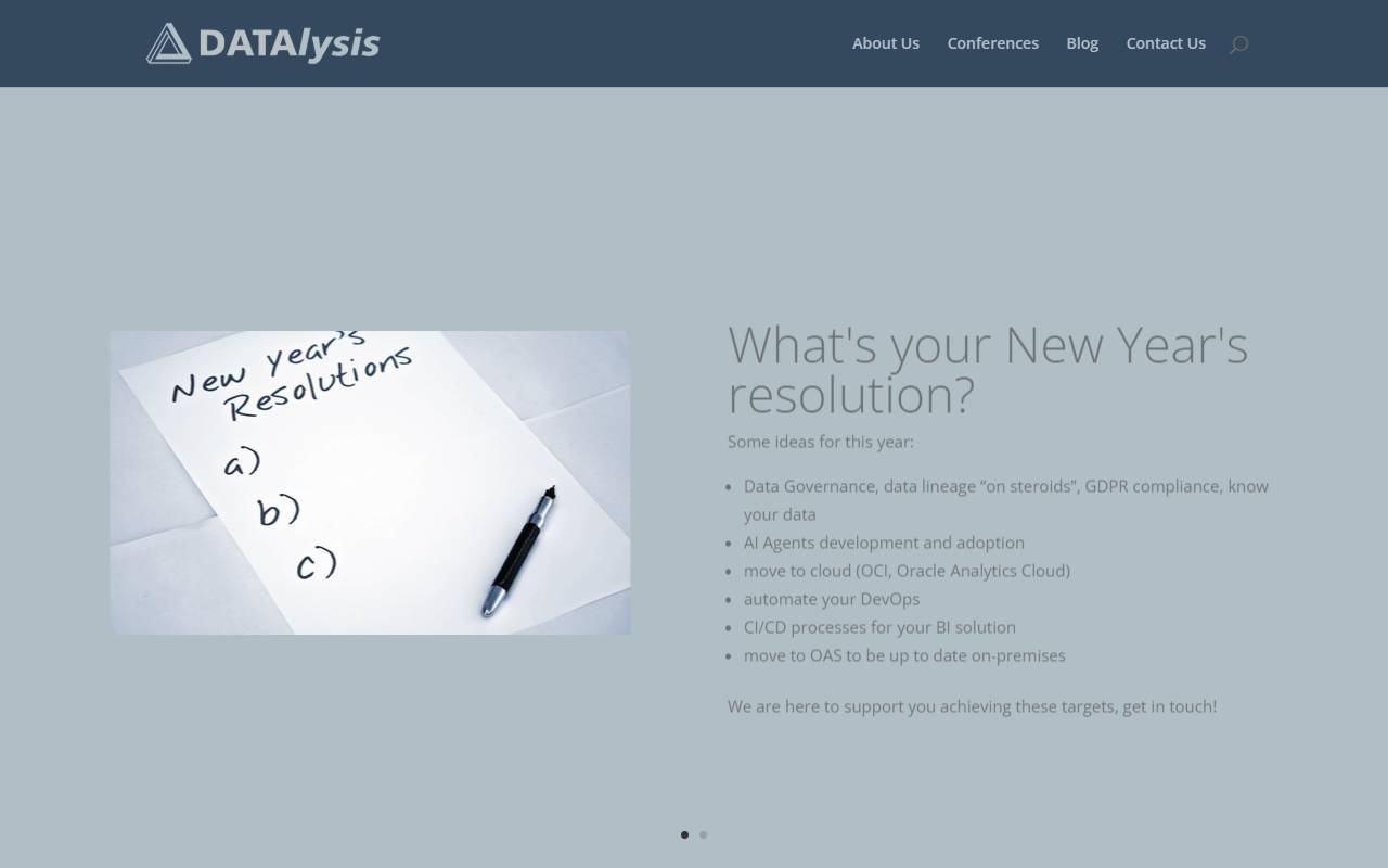 Anteprima del sito: DATAlysis Sagl