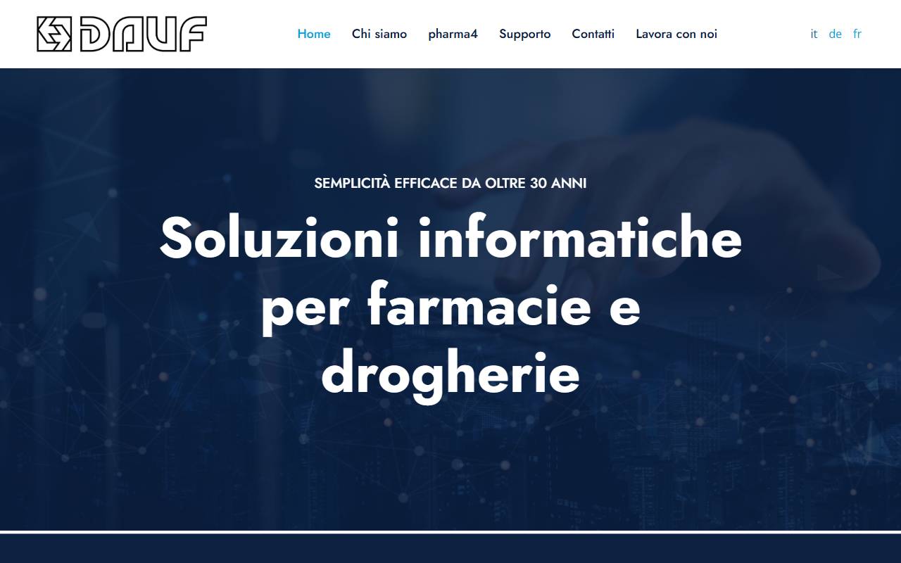 Anteprima del sito: Dauf SA