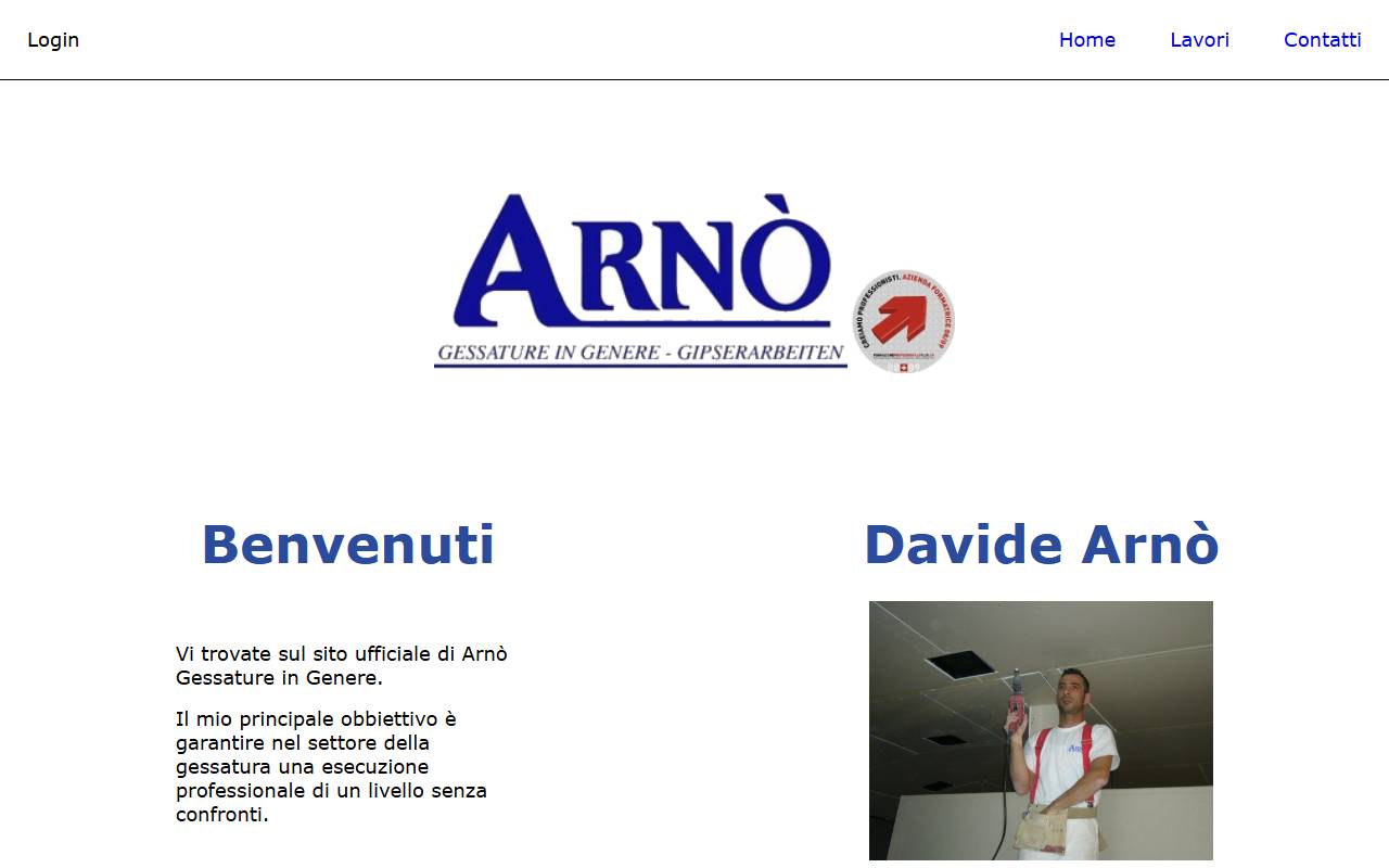 Anteprima del sito: ARNÒ DAVIDE