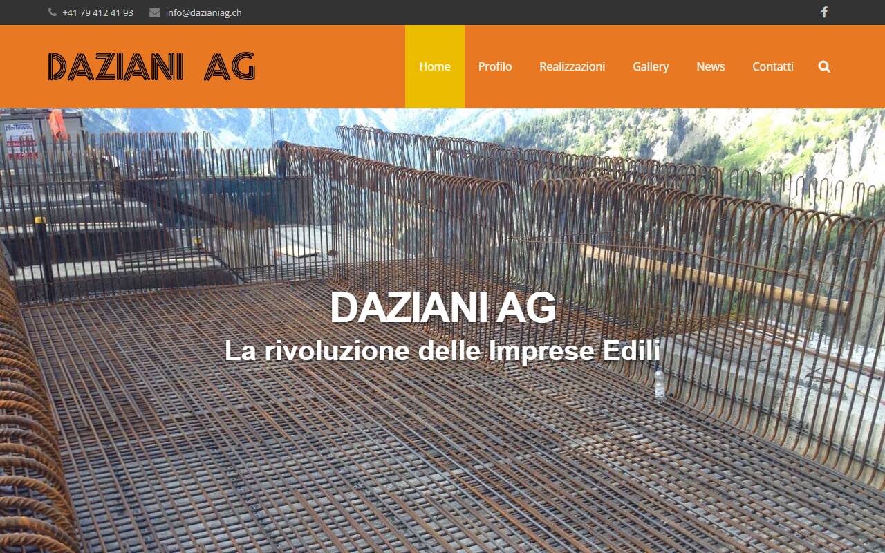 Anteprima del sito: Daziani Group SA