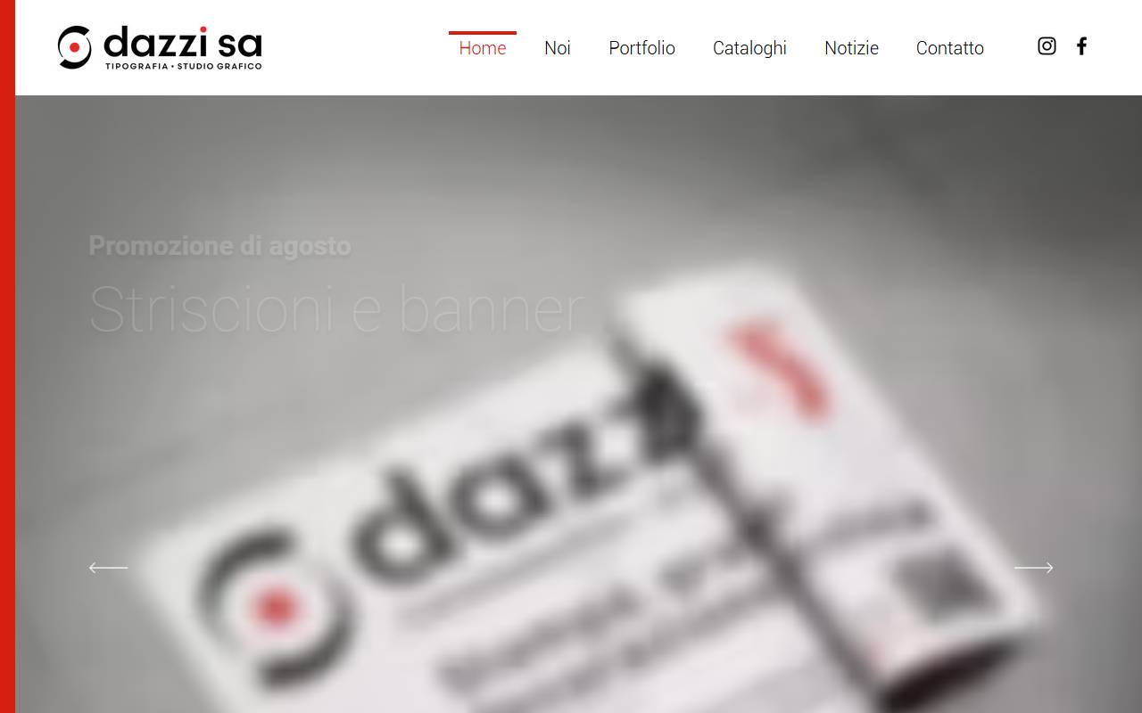 Anteprima del sito: Tipografia Davide Dazzi
