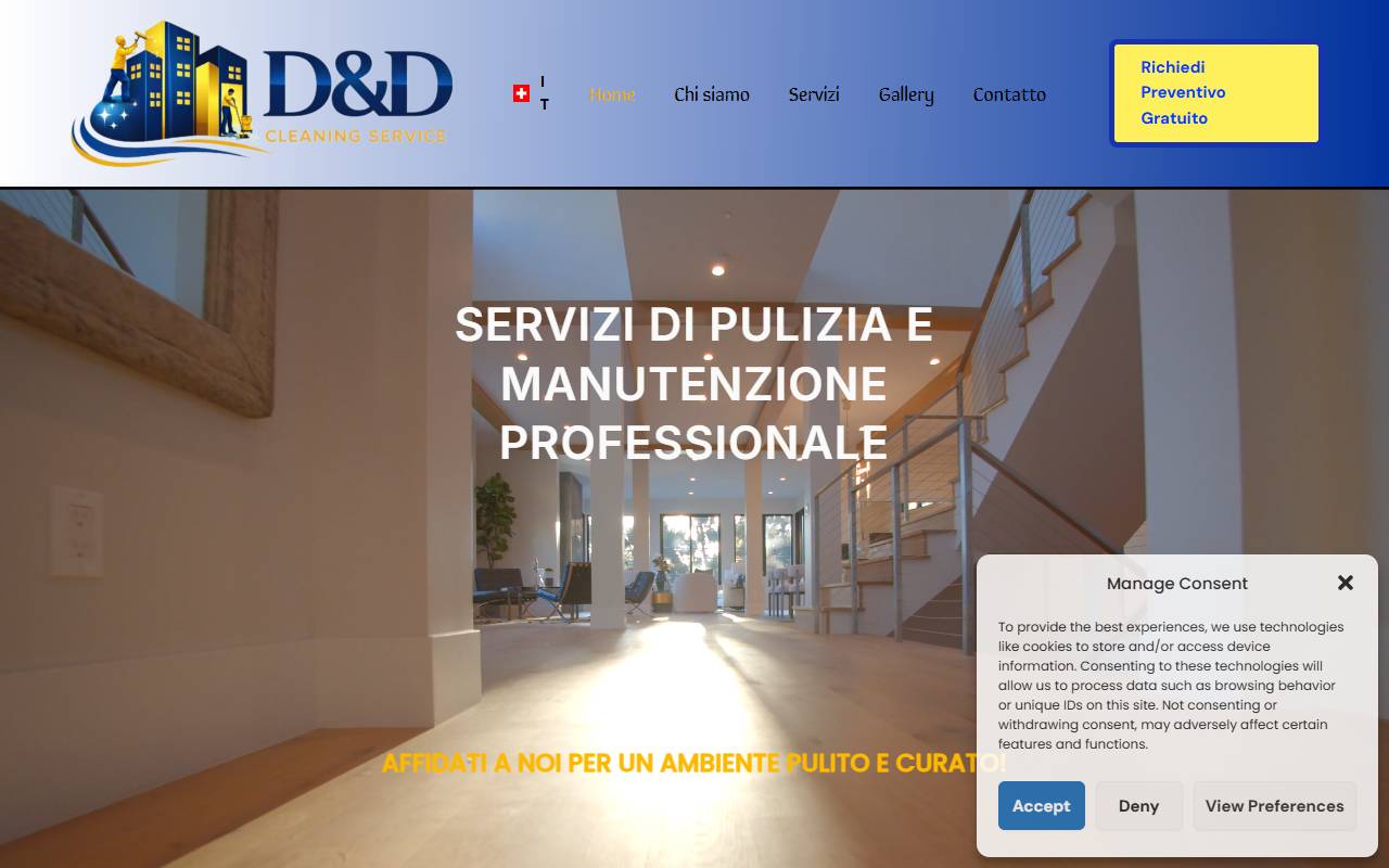 Anteprima del sito: D&D Cleaning Service Vujcic