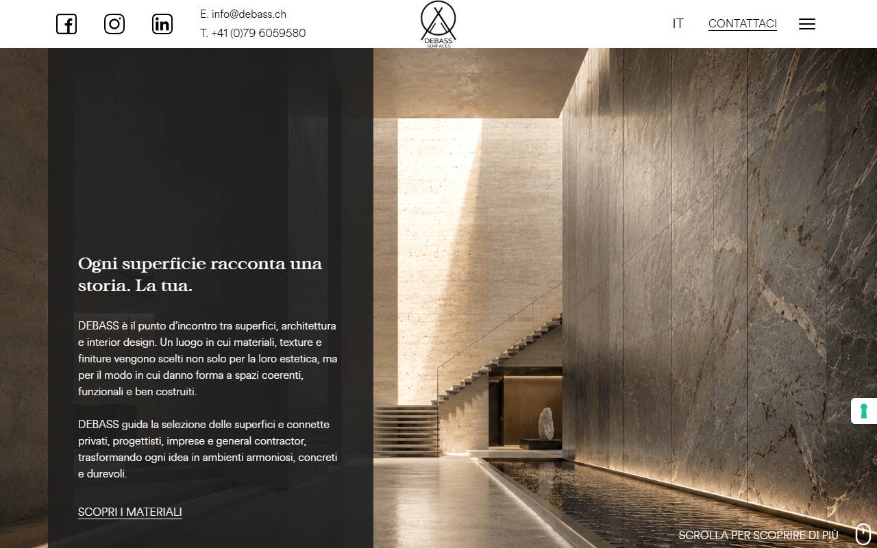 Anteprima del sito: DEBASS SAGL