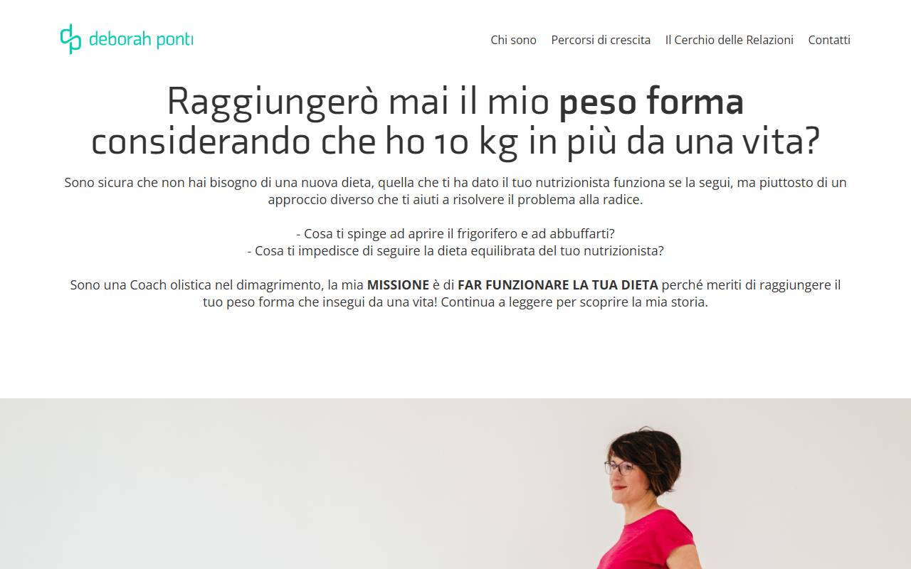 Anteprima del sito: Deborah Ponti Relational Trainer