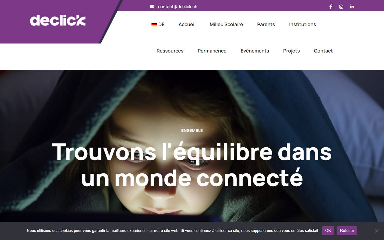Anteprima del sito: Declick Sagl