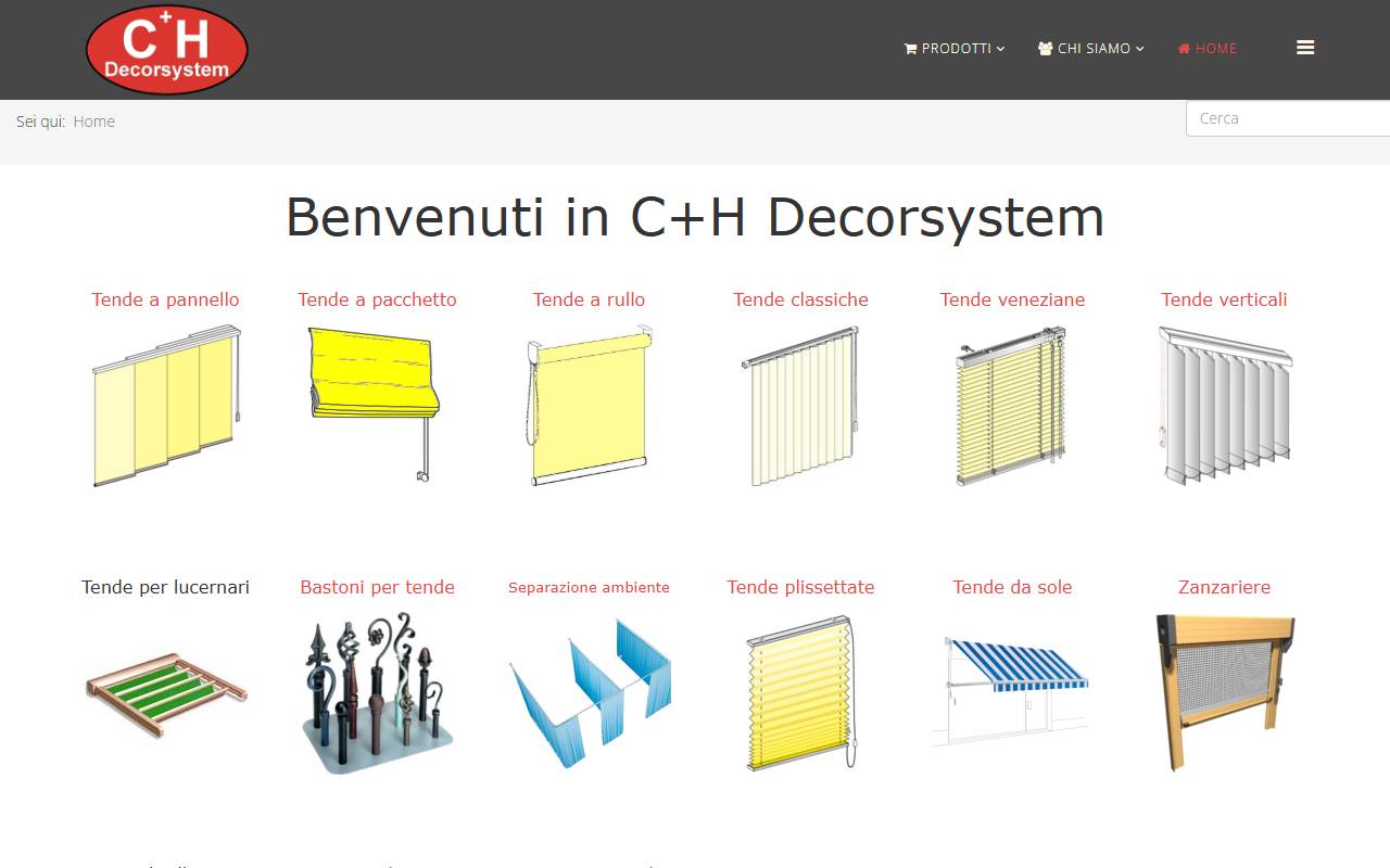 Anteprima del sito: C+H Decorsystem Sagl