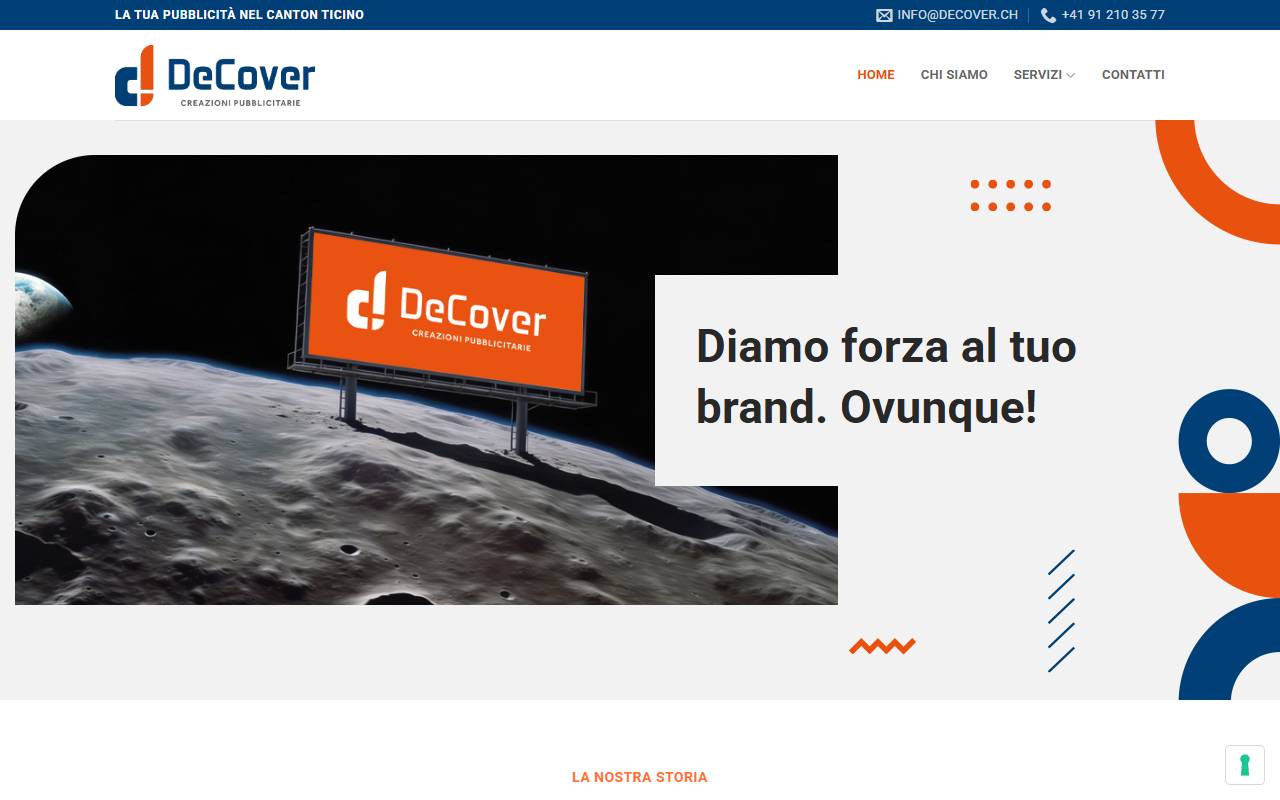 Anteprima del sito: DECOVER SAGL