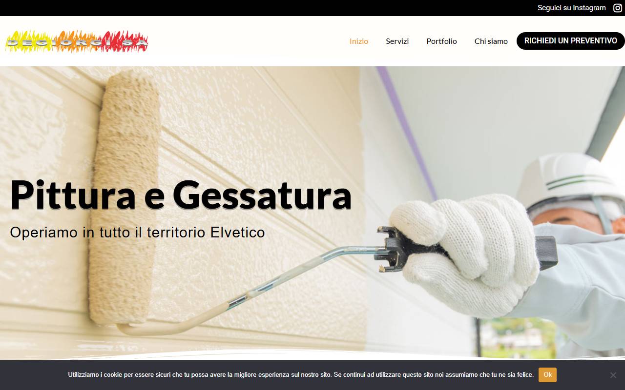 Anteprima del sito: Degiorgi Impresa Pittura SA