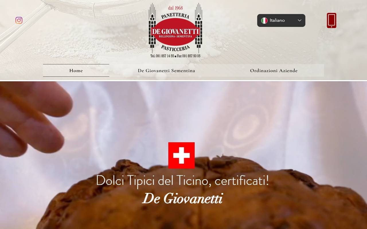 Anteprima del sito: DE GIOVANETTI SA