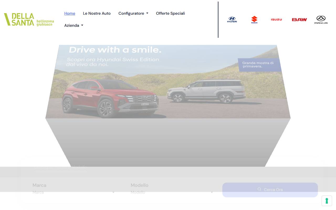 Anteprima del sito: Della Santa Automobili SA