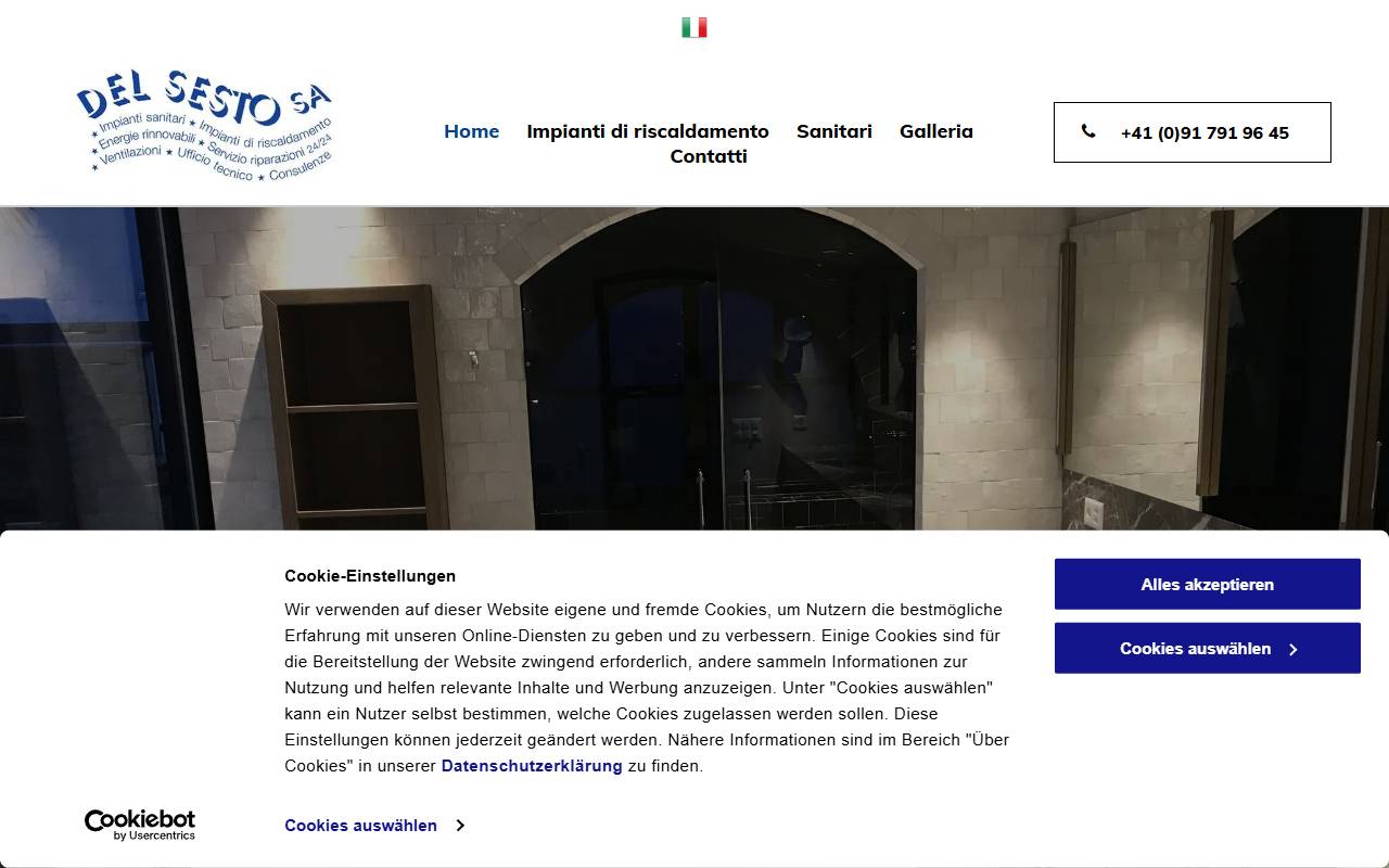Anteprima del sito: Del Sesto SA