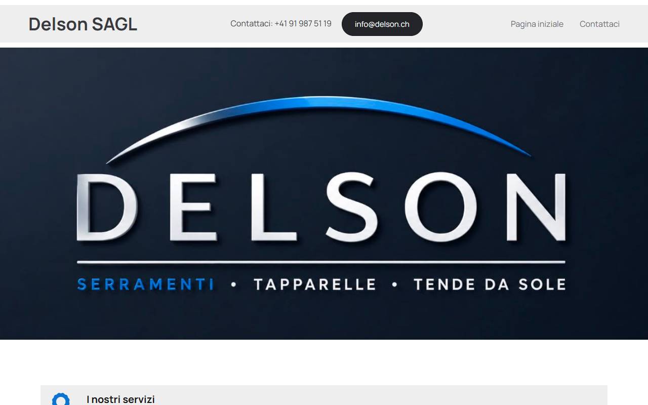 Anteprima del sito: DELSON SAGL