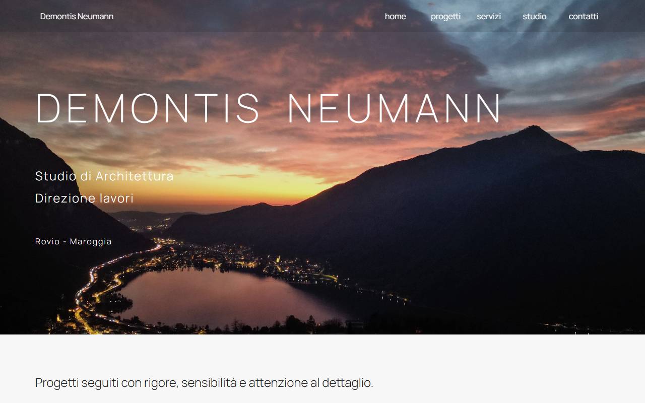 Anteprima del sito: Demontis Direzione Lavori Sagl