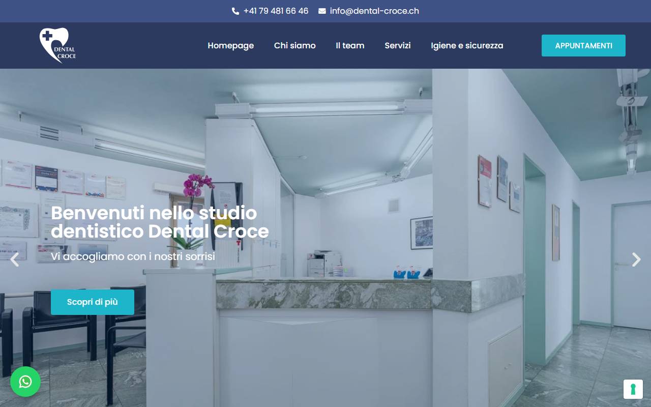 Anteprima del sito: Dental Croce SA