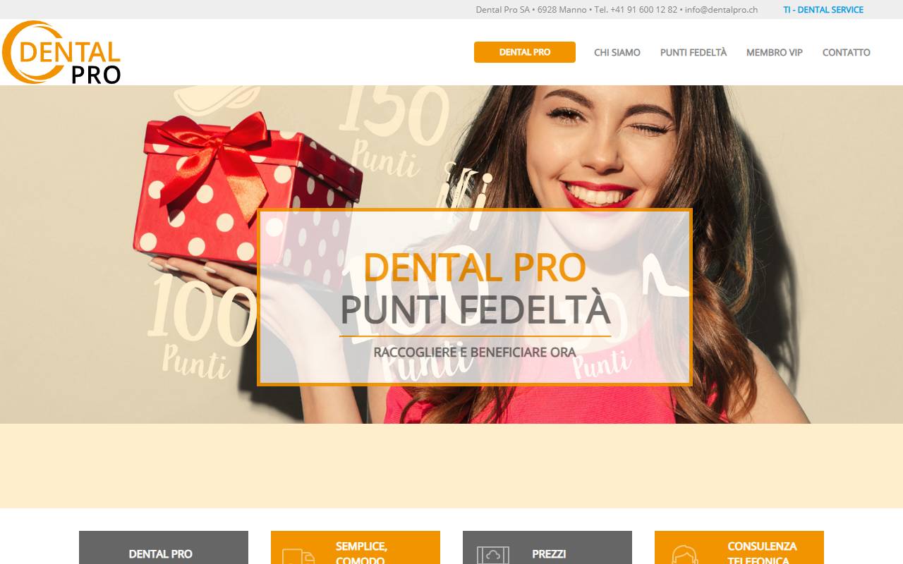 Anteprima del sito: Dental-Pro SA
