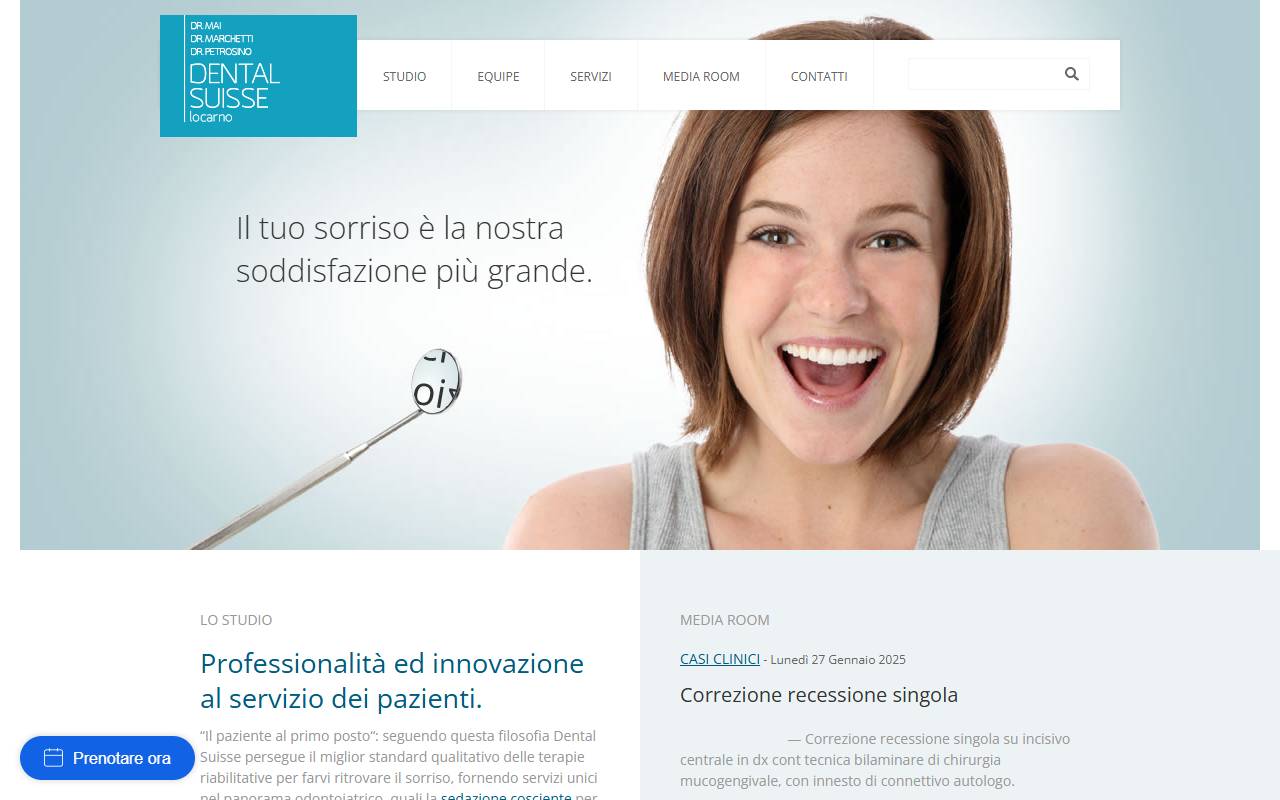 Anteprima del sito: Dental Suisse SA