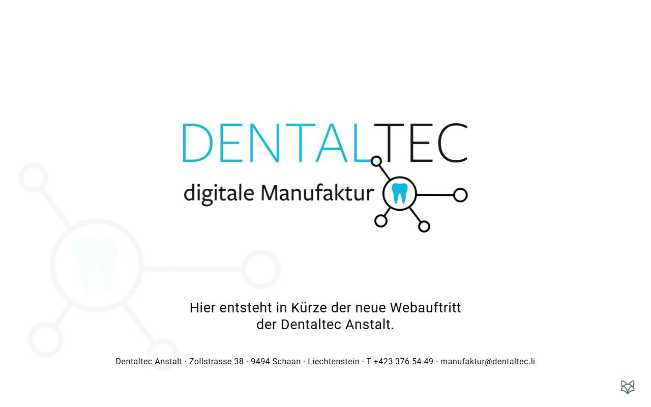 Anteprima del sito: DENTALTEC Sagl