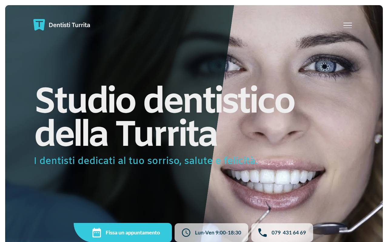 Anteprima del sito: Studio dentistico della Turrita SAGL