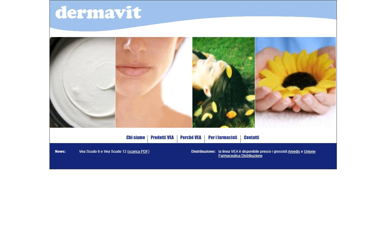 Anteprima del sito: Dermavit Sagl