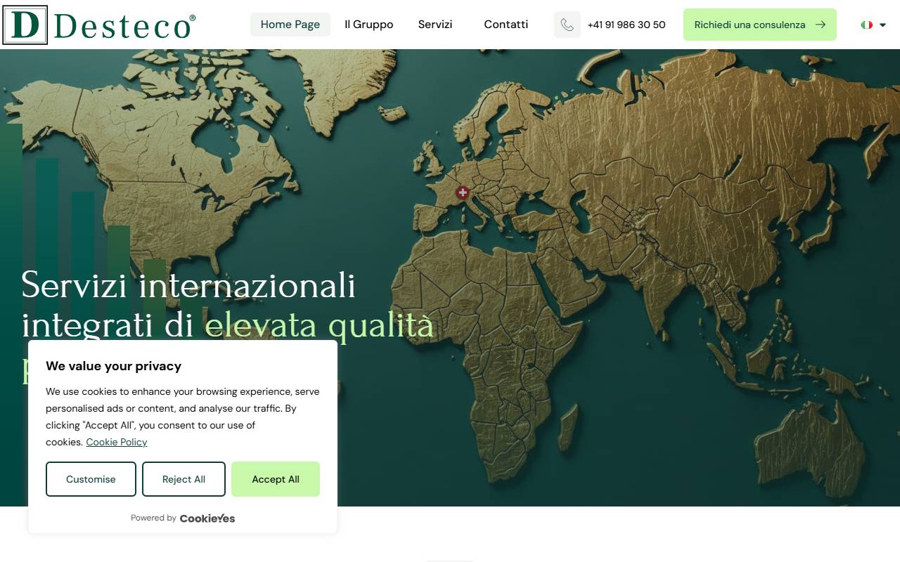 Anteprima del sito: DESTECO SA