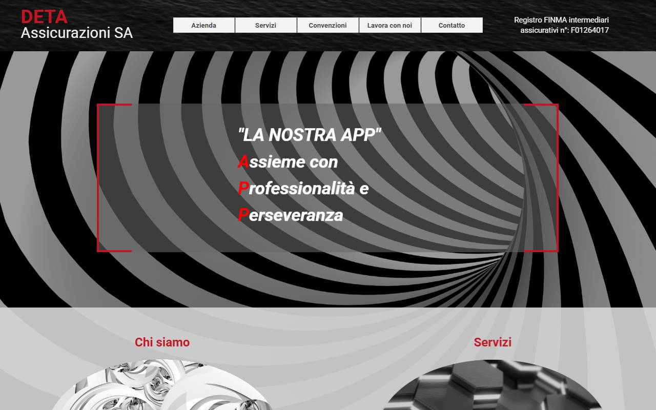 Anteprima del sito: DETA Assicurazioni SA