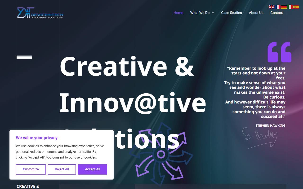 Anteprima del sito: DEVICEHITECH SA