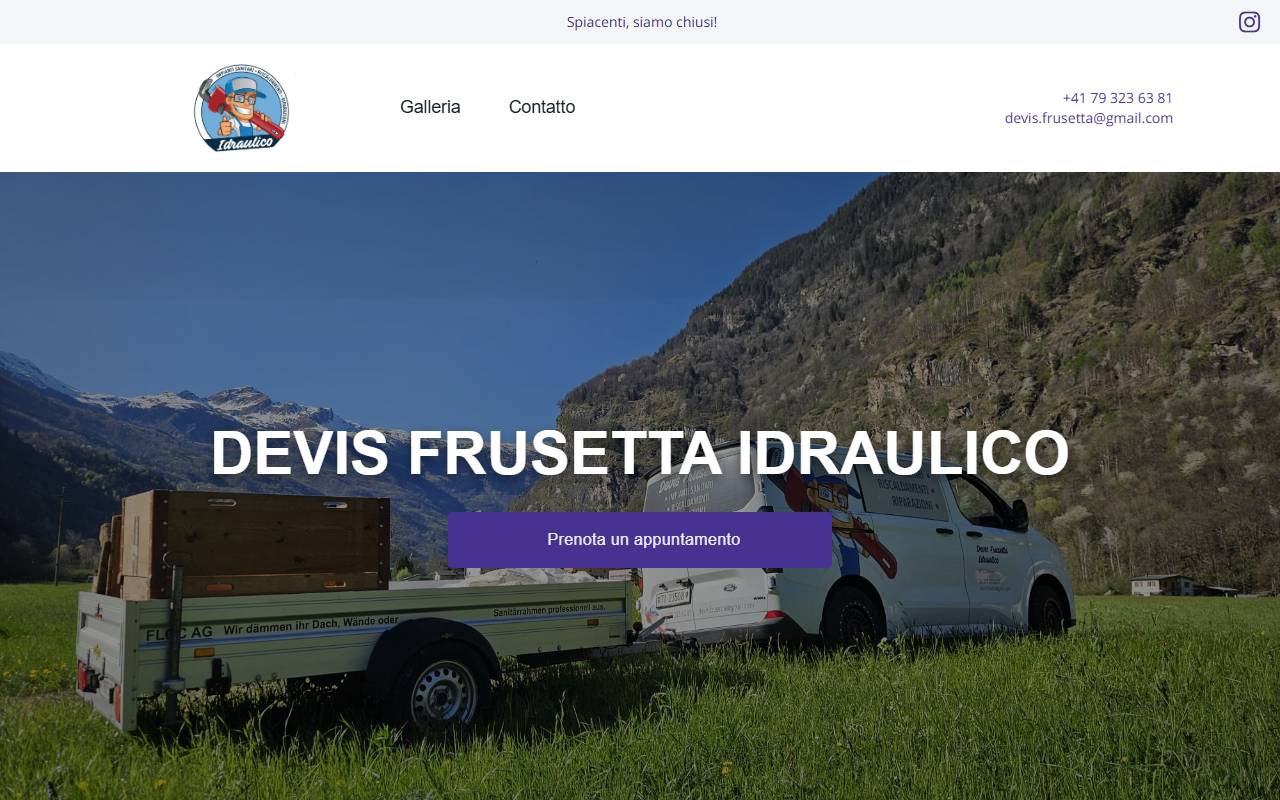 Anteprima del sito: FRUSETTA DEVIS IMPIANTI SANITARI E RISCALDAMENTO
