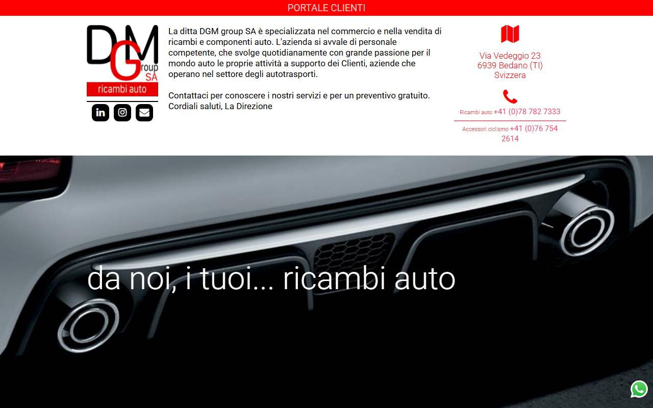 Anteprima del sito: DGM group SA