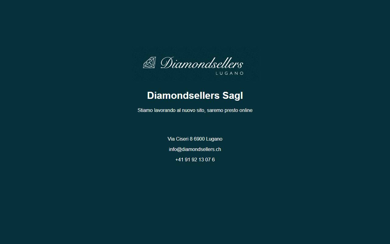 Anteprima del sito: Diamondsellers (Lugano) Sagl