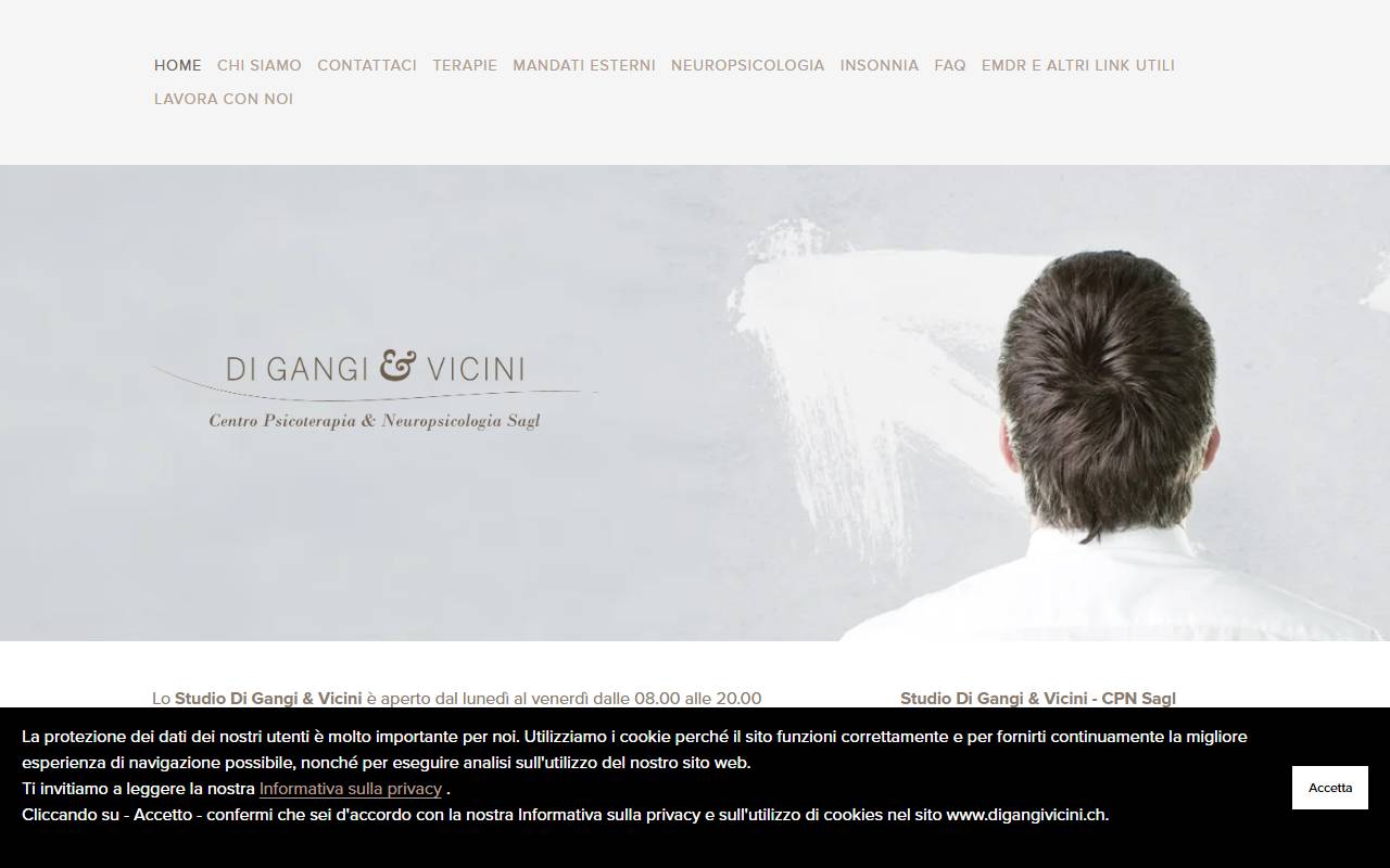 Anteprima del sito: CPN, Centro Psicoterapia & Neuropsicologia Sagl